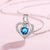 925 Sterling Save the Ocean Jewelry | Ocean Blue Heart Choker 17 Styles
